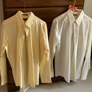 LOT OF 4 MENS SHIRTS-VARIOUS BRANDS- ALL LONG SLEEVES